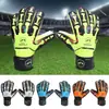 Guantes de Portero de Fútbol para Adultos Profesionales Engrosados Antideslizantes de Látex Guantes de Juego de Fútbol Entrenamiento Guantes Protectores