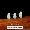 Cuentas espaciadoras de jadeíta natural grado A para accesorios de joyería hechos a mano DIY, pulsera y collar de estilo chino de venta caliente transfronteriza, hebilla de paz al por mayor