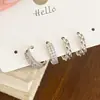 Simples, Luxo Leve, Versátil para o Dia a Dia, Sensação de Alta Qualidade, Brincos de Nicho, Design Moderno e Elegante, Brincos Cravejados com Zircônia para Mulheres, Conjunto de Quatro Peças