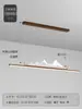 Nuevo Candil de Restaurante Estilo Chino Larga Madera Grano Estilo Chino Zen Simple Barra Estudio Paisaje Sala de Té Mesa de Té Lámparas