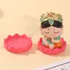 Accesorios Creativos de Figuritas de Escritorio de Loto Tendencia Nacional Creativo Cultural Base de Loto Base de Hada Mini Artículos Decorativos Pequeños