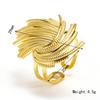Anillo espiral de línea retorcida simple creativo personalizado europeo y americano temperamento de moda femenina pulsera chapada en oro de acero de titanio
