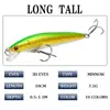 Cebo Artificial Luya Transfronterizo Caliente Flotante Plástico ABS Cebo Duro Diez Colores Minnow 10cm9g Perla Sonora Señuelo Pez Falso