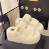 Novedades Otoño/Invierno 2026 Zapatillas de Piel con Suela Gruesa para Aumentar Altura, Punta Abierta, para Personas Pequeñas, para Uso en Exteriores, Versátiles Zapatillas Casuales para Mujer