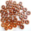 Contas de cristal natural ágata jade com furo grande 5*10mm contas de ábaco acessórios para colar pulseira DIY feitos à mão