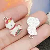 Mezcla 20 Aceite de Goteo Blanco K Muñeco de Nieve Navideño Árbol de Navidad Papá Noel Colgante de Aleación Pulsera DIY Accesorios de Joyería