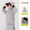AntiestáticoDudu Home Camiseta con Capucha para Niños Otoño Top de Manga Larga para Niños Ropa de Otoño para Niñas Ropa para Bebés y Niños