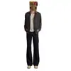 Novas calças flare de moda versáteis com forro de fleece para outono e inverno para homens, estilo coreano moderno, soltas, simples, casuais, compridas