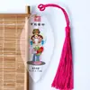 Marcador de Página com Veios de Folha de Personagens da Ópera de Pequim Marcador de Página de Personagens da Ópera Chinesa para Amigos Estrangeiros Marcador de Página Criativo