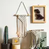 Tapiz de pared tejido a mano con borlas, decoración de pared para habitaciones infantiles, se puede personalizar para ventas transfronterizas