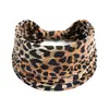 Diadema con Estampado de Leopardo, Cebra y Serpiente Europea y Americana Sexy para Mujer Diadema Elástica Nudo Diadema Deportiva