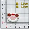 Parche de muñeca de animal de dibujos animados de PVC funda para teléfono cubierta de licencia de conducir accesorios decorativos oso de helado joyería hecha a mano diy