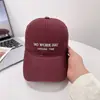 Gorra de Béisbol Bordada con Letras Estilo Retro Americano para Hombres y Mujeres, Ala Suave de Verano, Afina el Rostro, Protección Solar, Casual, Versátil, Gorra Plana