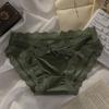 Ropa Interior Femenina Francesa para Mujer Encaje en la Cadera Cintura Baja Algodón en la Entrepierna Encaje Transpirable Translúcido Sexy Tanga Nuevo
