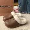 Pantuflas gruesas de felpa Birkenstock para mujer, colección otoño/invierno 2026, aptas para usar en exteriores, con suelas suaves, características impermeables y antideslizantes, y forro cálido de algodón afelpado para uso en interiores
