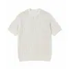 Ropa de Hombre Jiezhan Estilo Old Money Textura Rayada Tejido de Punto Manga Corta 2026 Nuevo Llegado de Verano Estilo Maduro Transpirable Amigable con la Piel Camiseta