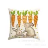 Decoración del Hogar Transfronteriza Funda de Almohada Conejo de Pascua Nórdico Cubierta para Cabecera de Sofá Funda de Almohada de Lino Venta al por Mayor Personalización