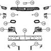 Adecuado para Juego de Marcos de Luces Antiniebla Dt de Cuatro 25 Modelos 68668543Aa