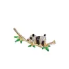 Broche de panda para mujer, estilo chino, de alta gama, con corpiño de estilo chino, broche de dibujos animados de nicho, joyería antiluz.
