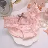 Suministro a Largo Plazo de Frescas Bragas Triangulares de Chifón Bicolor Estilo Japonés de Seda de Leche Bordadas de Princesa Lindas para Mujer