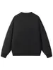 Roupas Masculinas ACU Moletom acolchoado com retalhos de cor sólida e gola henley para homens, novo produto outono e inverno 2026, top simples de caimento solto para homens