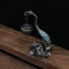 Direto do FabricanteQueimador de Incenso Criativo de Liga com Padrão de Nuvem Pequena, Popular no Tiktok, Peça Decorativa Queimador de Incenso Boshan