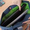 Bolso de Mano Bolsa para Documentos A4 Bolsa de Información Bolsa para Documentos Bolsa con Cremallera Bolsa de Almacenamiento Maletín Estudiante Mujer Logotipo Venta al por Mayor