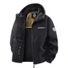 Atacado transfronteiriço de jaquetas de inverno plus size para homens de meia-idade e idosos, jaquetas de fleece para jovens, estilos esportivos para casais, roupas térmicas norueguesas