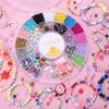 Crianças frisado brinquedo desgaste contas artesanais material saco menina DIY pulseira colar atacado fronteira cruzada