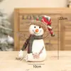 2026 Nuevo Adorno de Muñeco de Nieve de Tela Vintage Navideño Escena Festiva Muñeco Tejido Suministros Decorativos