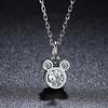 Zhenrong Amazon deseo gran oferta Mickey Mouse flash diamante circón colgante collar de cadena de clavícula para mujeres europeas y americanas