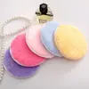 Almohadilla Redonda Desmaquillante, Esponja Facial Lavable, Doble Uso para Húmedo y Seco, Toalla Desmaquillante de Belleza, Esponja Seca Desmaquillante para Polvos, En Stock