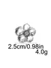 Botones metálicos de flor de cinco pétalos para suéteres y abrigos, botones decorativos cosidos a mano, accesorios para manualidades, botones de flor de cinco pétalos estilo chino