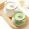 Pote Cerâmico de Banha Grau Alimentício, Tanque de Óleo Resistente a Altas Temperaturas com Tampa e Filtro, Recipiente Doméstico para Óleo de Carne e Óleo de Pimenta