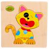 Rompecabezas de Madera 3D de Animales, Frutas y Transporte de Dibujos Animados para Niños de 3 a 5 Años, Tablero de Rompecabezas de Mano Juguete Educativo 0.05