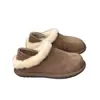Zapatos Birkenstock de suela gruesa de dos vías para mujer 2026 nueva llegada de invierno botas de nieve forradas de polar pantuflas de pelo zapatos de algodón cálidos con suela blanda