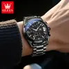 Reloj de la Marca Oris Cronógrafo de Seis Pines Casual de Negocios para Hombre Moda Luminoso Resistente al Agua Reloj de Cuarzo Reloj para Hombre
