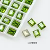 Dongzhou Rectangular de Ángulo Recto Taladro Hielo Flash Caramelo Taladro Tridimensional Imitación Corte Hua Galvanizado al Vacío Adornos para Uñas Plateados Accesorios Personalizado
