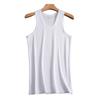 Colete de algodão masculino de verão respirável esportes fitness plus size casa uso único top com rosca I base de dois ombros
