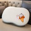 Almohada de látex de seda de hielo, núcleo de almohada para niños, protección cervical súper suave, almohada de espuma viscoelástica para la siesta, almohada baja para estudiantes, almohada para dormir en verano