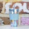 [direitos autorais] copo de vidro suporte para copo de transição verão alto valor de cor copo de café portátil copo de leite atacado