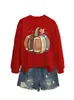 Amazon eBay sitio independiente moda divertida para mujer nuevo rugby calabaza hoja de arce otoño e invierno sudadera camisa de comercio exterior