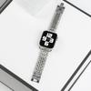 Adecuado para correas de Apple Watch, Correa de cinco eslabones con incrustaciones de diamantes para iWatchs112, Aleación de zinc, Artículo de venta caliente transfronterizo