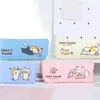 Qingyifang Material Escolar Casa de Gato Estojo Trapezoidal Invertido L para Alunos do Ensino Fundamental, Bolsa de Armazenamento de Alto Valor Estilo Ins, Estojos para Lápis Atacado