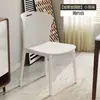 Cadeira de Jantar Nórdica Moderna para Sala de Jantar em Casa Mesa e Cadeiras de Jantar Empilháveis Banqueta com Encosto Espesso Simples Tendência Cadeira de Plástico