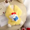 Bufanda Infantil Estilo Otoño e Invierno Niñas Gato de Dibujos Animados Lindo Bufanda Cálida para el Cuello Felpa Protector de Cuello Grueso A prueba de Frío y Viento