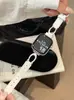 Conector de Borracha em Forma de C Tira de Couro Adequado para Apple Watch iWatch 12ª Geração 11/10 Ultrase