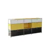 Aço Inoxidável Nórdico Luxo Leve Gabinete Modular Combinado Armário de Armazenamento para Escritório Gabinete Decorativo Lateral Estilo Antigo USM Gabinete de Balde Estilo Coreano