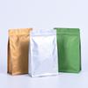Saco de embalagem de café com vedação de oito lados, saco de papel alumínio para alimentos personalizado, saco com válvula de ar, embalagem de grãos de café em pó, saco de chá
