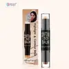 Hengfang Barra Fijadora de Rostro de Doble Punta Corrector de Alto Brillo Iluminador Barra de Contorno 3D Impermeable Sombra Nasal Pluma Fijadora de Rostro Maquillaje